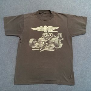 Vintage 1987 INDY 500 Indianapolis Speedway 87 RACING T-SHIRT Single Stitch 80s